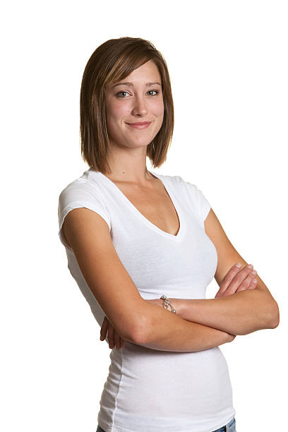 istock Young adult with arms crossed 155322490