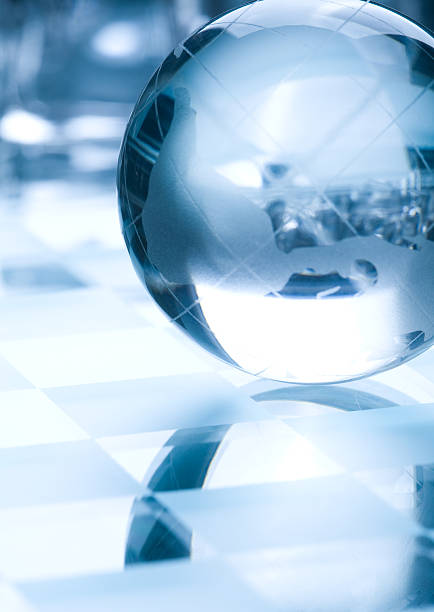 istock Earth globe made of glass 155323328