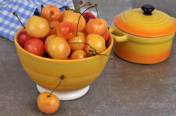 istock Bowl of bigarreau cherries 1553233443