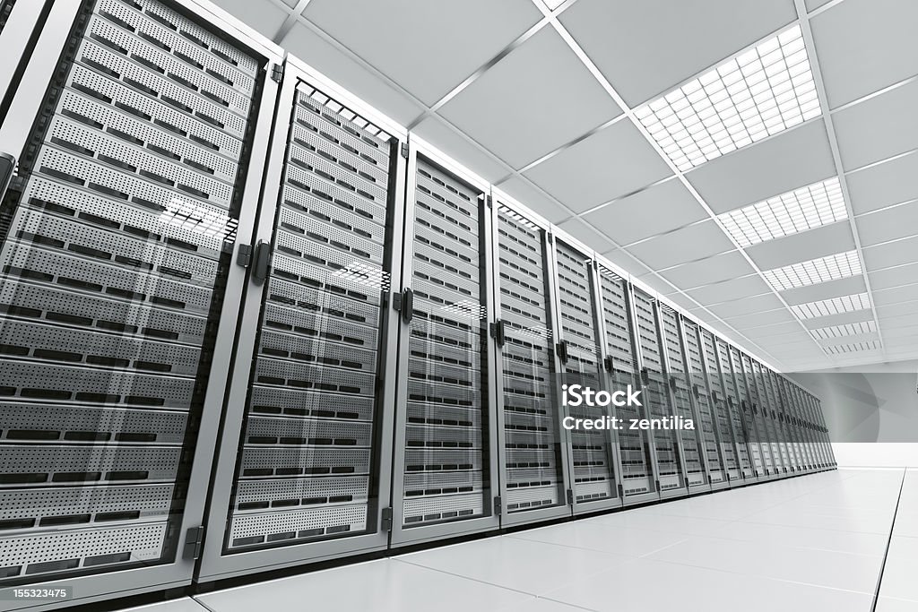 Server Zimmer - Lizenzfrei Weiß Stock-Foto