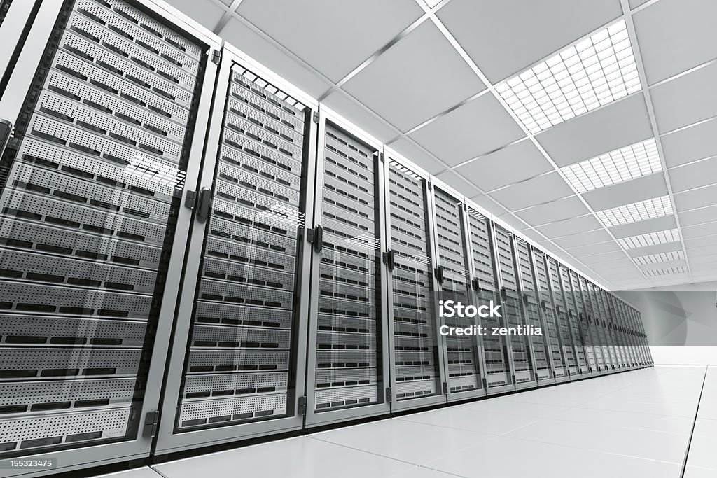 Сервер номер - Стоковые фото Белый роялти-фри