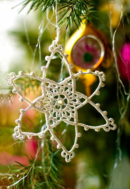 istock christmas tree decoration with white star 155324116