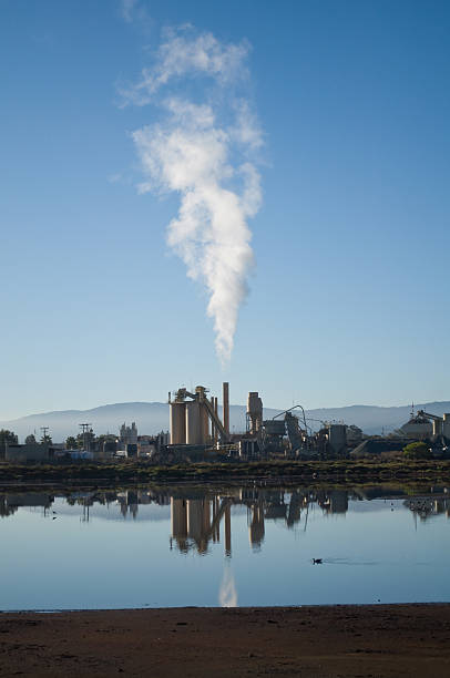 Factory Steam stock photo