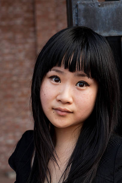 Young asian girl stock photo