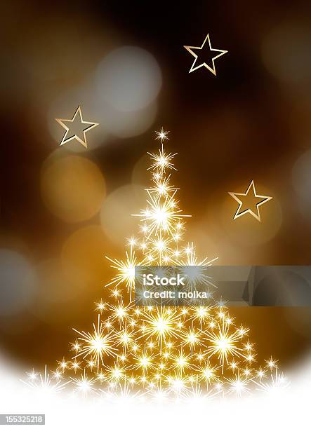 Árbol De Navidad De Ilustración Foto de stock y más banco de imágenes de Adorno de navidad - Adorno de navidad, Brillante, Color - Tipo de imagen