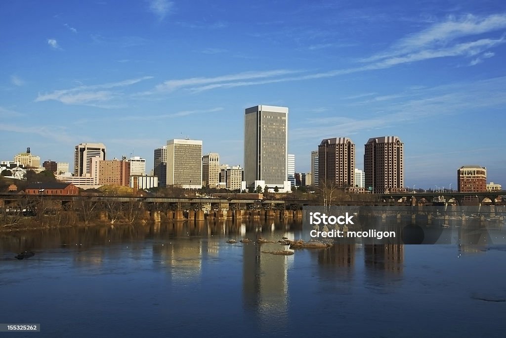 Richmond Skyline no crepúsculo - Royalty-free Richmond - Virgínia Foto de stock