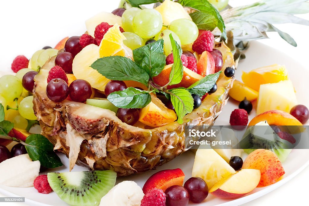 Salada de frutas - Foto de stock de Abacaxi royalty-free