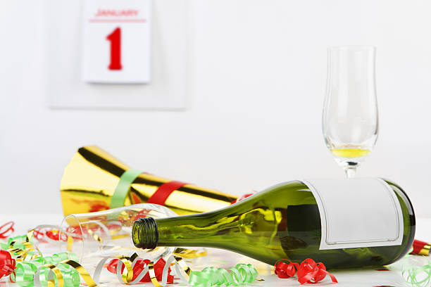 Party lights and champagne, a great way to make a celebration unforgettable