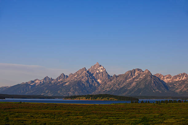 Grand Teton Mountains stock photo