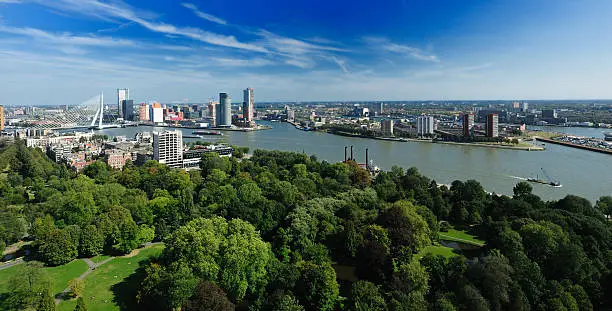 Photo of aerial view of  Rotterdam