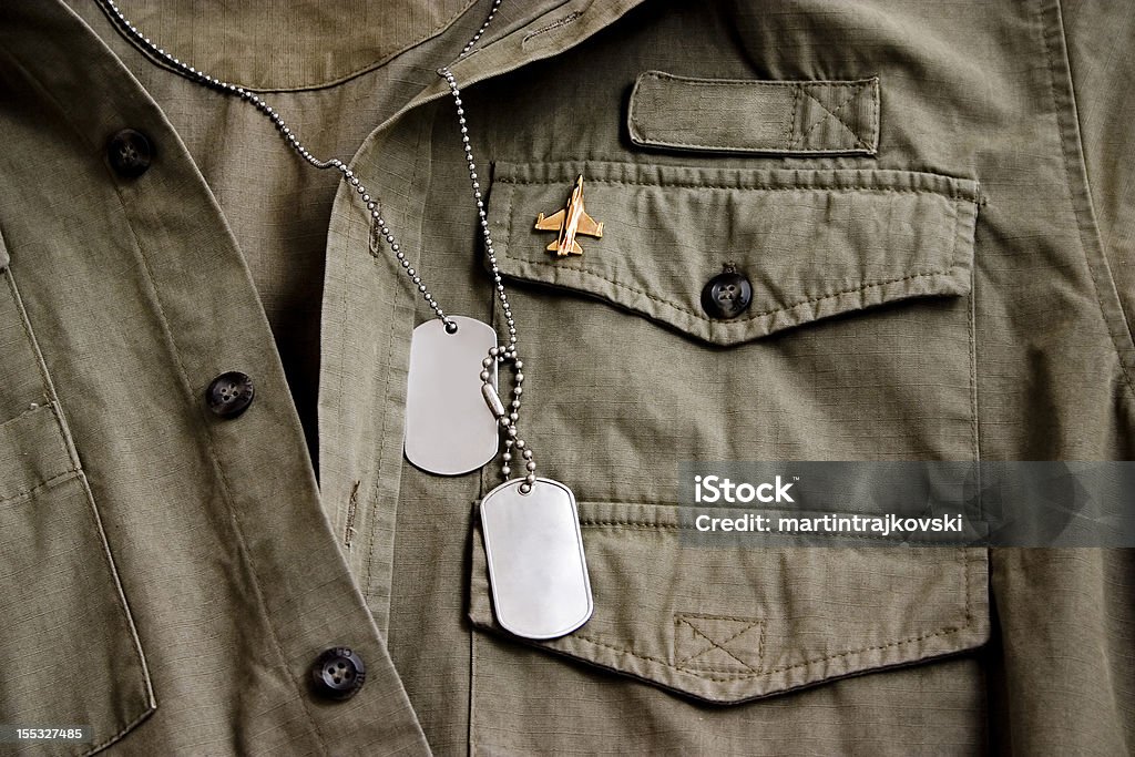 兵士シャツにタグ - シャツのロイヤリティフリーストックフォト