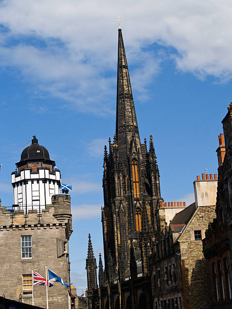 istock Gothic architecture of Royal Mile, Edinburgh. 155327757