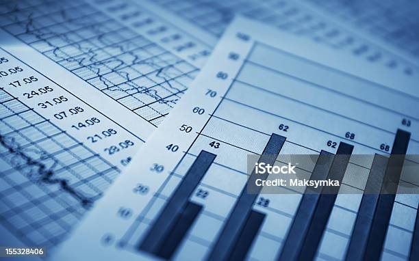 Different Set Of Graphs Showing Profit And Loss Stock Photo - Download Image Now - Analyzing, Balance, Banking