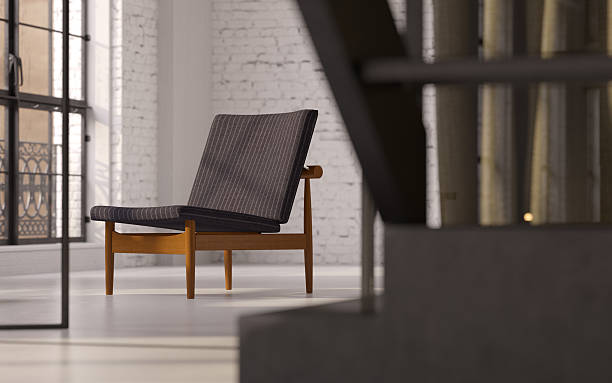 Chaise longue dans une suite moderne de style loft - Photo