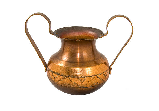 Copper vase stock photo