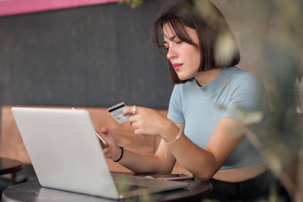 istock Online Shopping, Consumption, Using Credit Cards, Young Women and Technology 1553317666