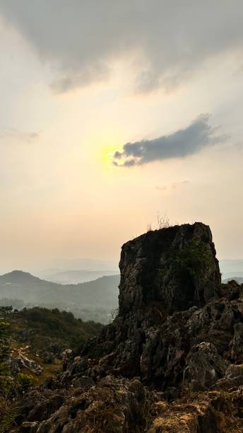 istock Rock mountain and  The sunset 1553317691