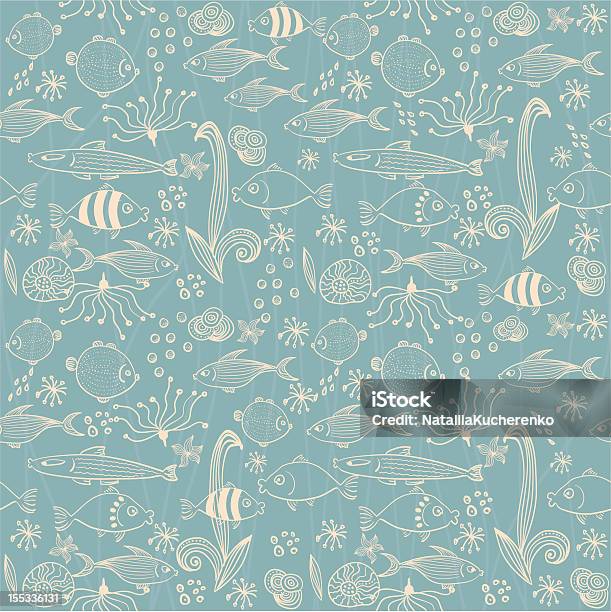 Interlocking Fish Background Seamless Background With Fish Stock Illustration - Download Image Now ...