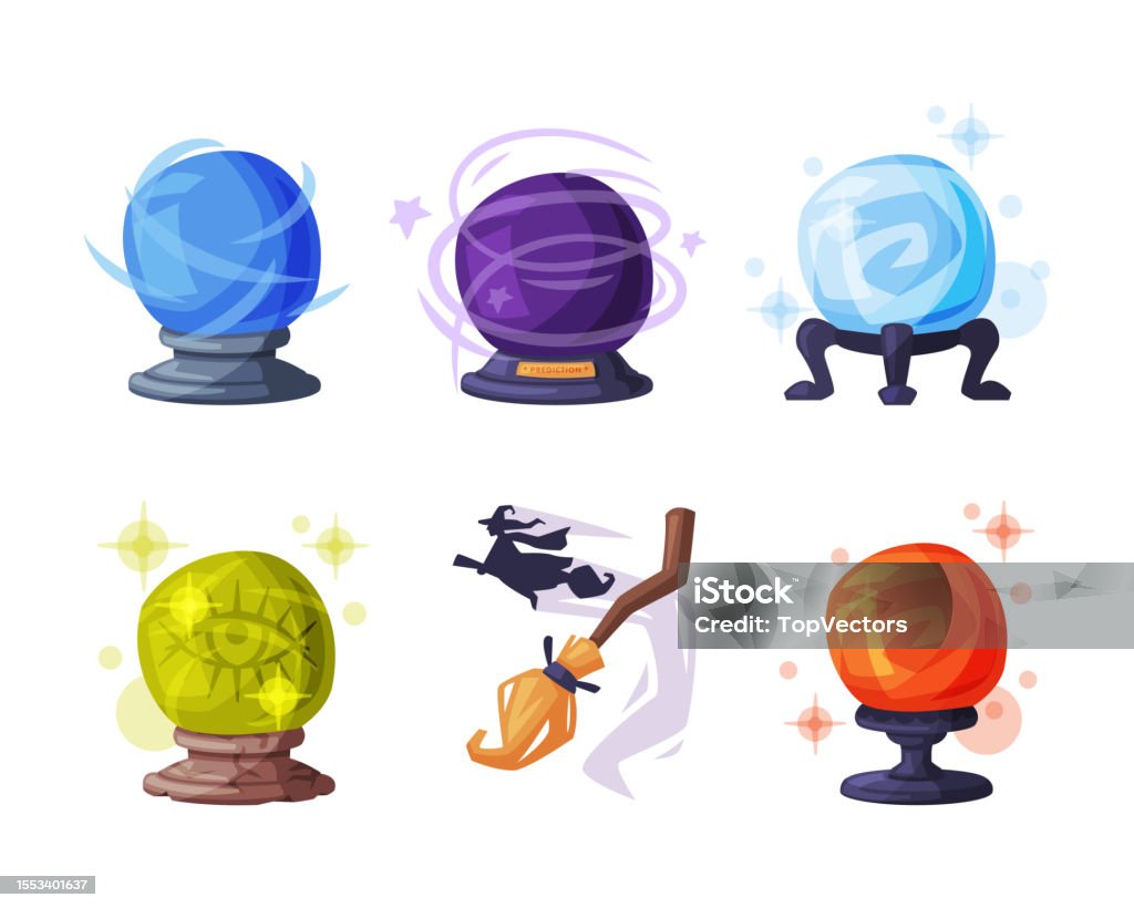 Disturbing Ritual Object Occult Magic Objects For Mystic Rituals And Witchcraft Vector Set Stock ...
