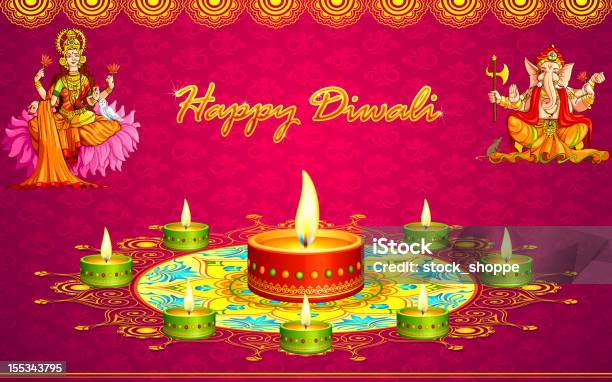 Diwali Salutations Vecteurs libres de droits et plus d'images vectorielles de Déesse - Déesse, Goddess Lakshmi, Asiatique de l'Est et du Sud-Est