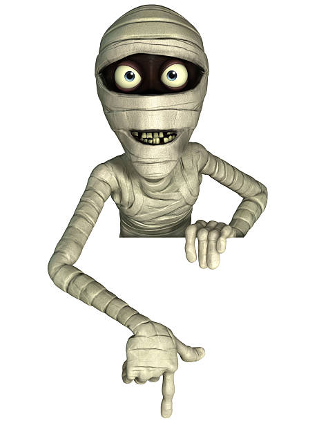 istock 3d cartoon halloween mummy 155343800