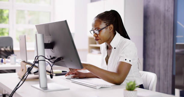 istock African American Business Data Analyst Woman 1553460538