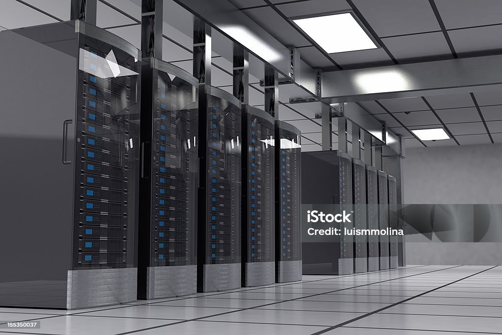 Rack of High Performance-Server - Lizenzfrei Blade-Server Stock-Foto