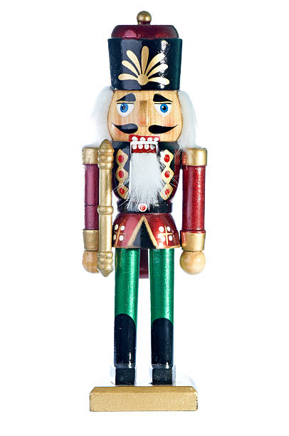 Nutcracker Christmas ornament Toy soldier isolated on white nutcracker photos stock pictures, royalty-free photos & images