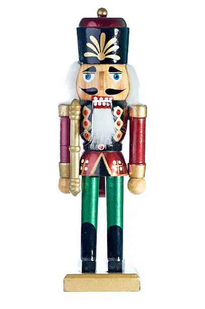 Christmas ornament Toy soldier isolated on white