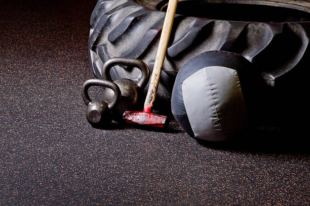 istock gym Weightlifting Equipment 155350054