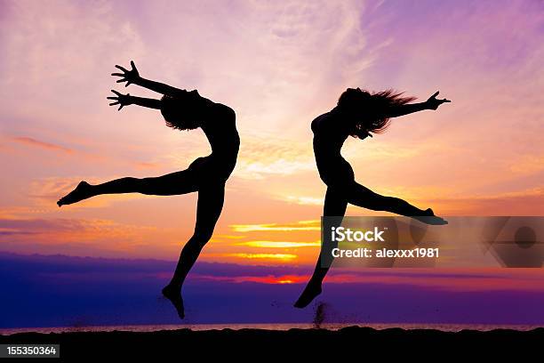 Modern Contemporary Dance Jumping Stock Photo - Download Image Now - Jumping, Dancing, Dancer