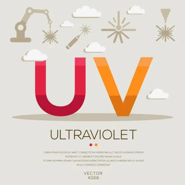 Vector illustration of UV_ Ultraviolet