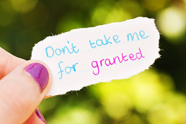 istock Don't take me for granted says cute emotional hand-drawn note 155351335