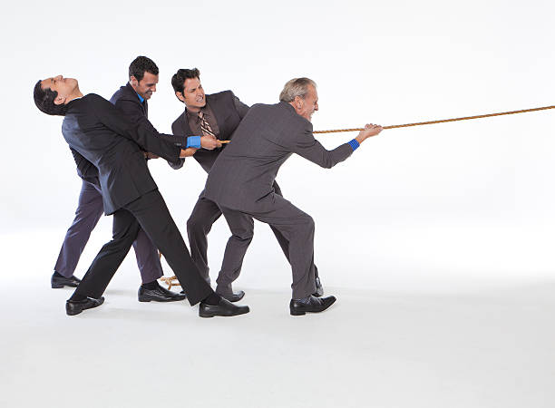 istock Business tug of war 155351456