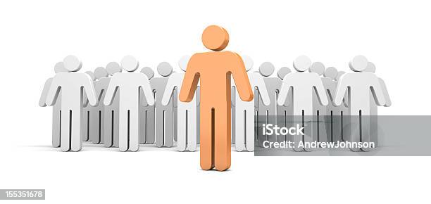 Stand Out From The Crowd Stock Photo - Download Image Now - Adult, Adults Only, Business Finance and Industry