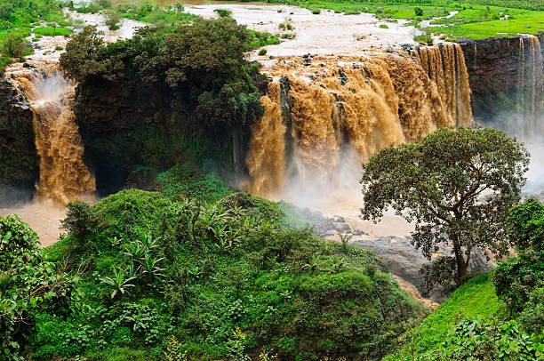 istock African landscape and waterfall on Blue Nile River 155352093