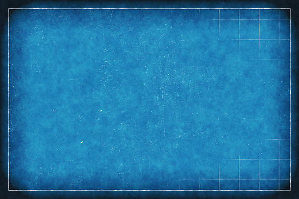 blueprint papier quadrillé - blueprint photos et images de collection