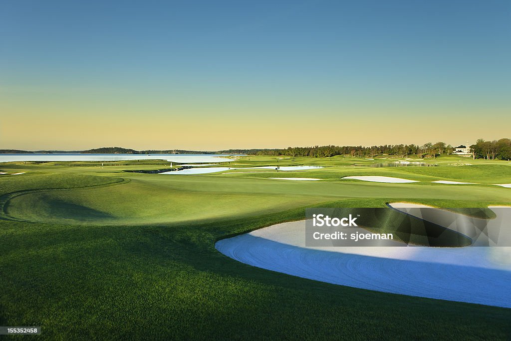 Европейский поле для гольфа - Стоковые фото П�оле для гольфа роялти-фри