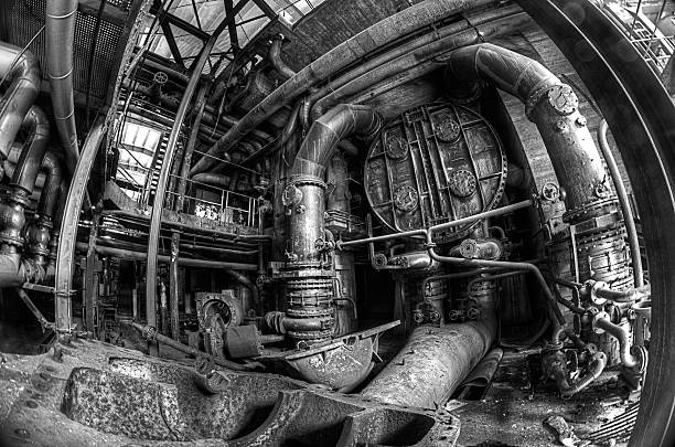 istock Abandoned factory - B&W HDR 155352949