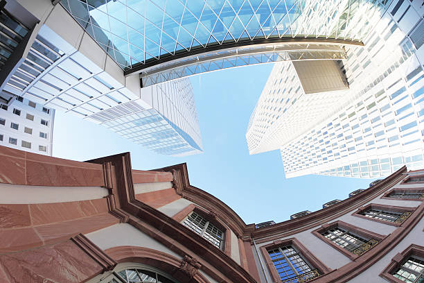 istock modern and traditional german buildings in Frankfurt 155353221