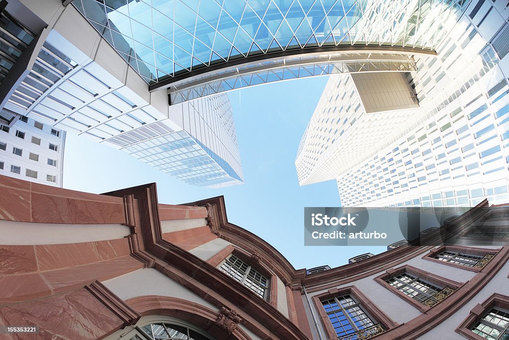 modern and traditional german buildings in Frankfurt  Architecture Stock Photo