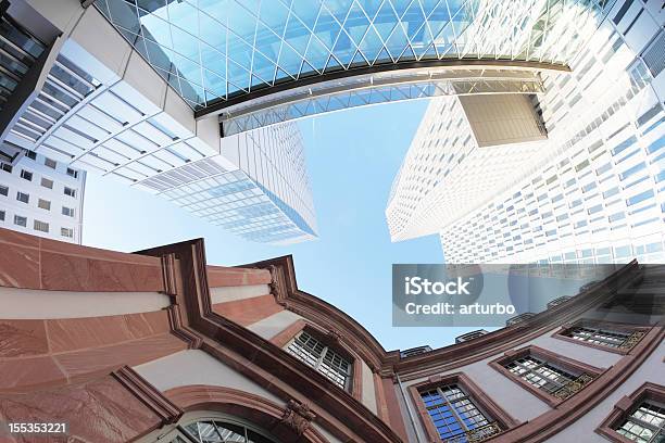 Modern And Traditional German Buildings In Frankfurt Stock Photo - Download Image Now