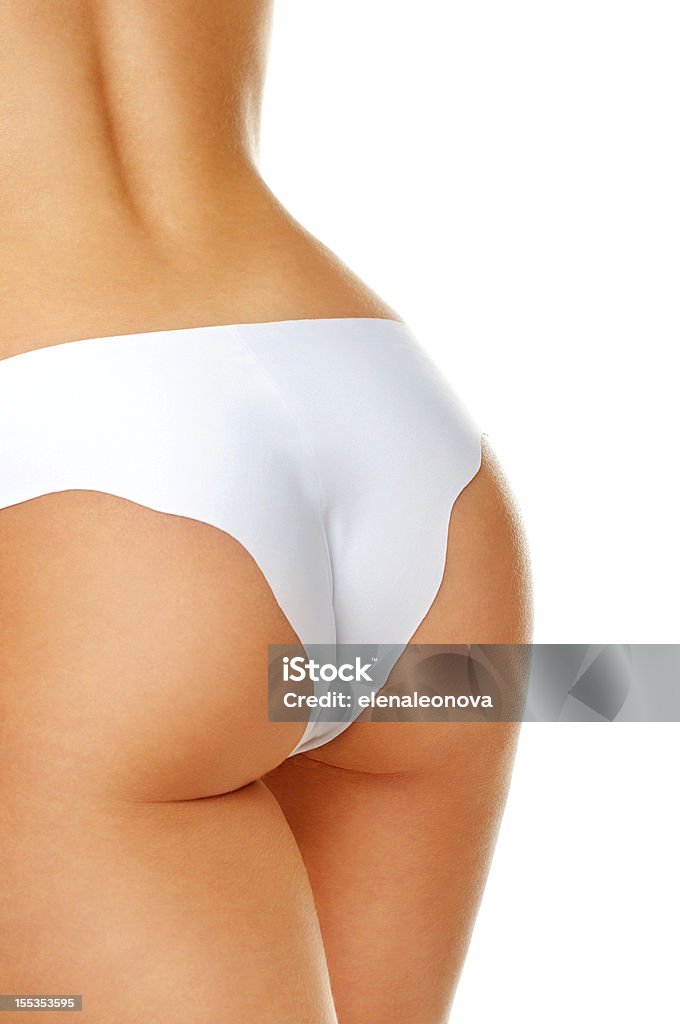 woman's body beautiful woman's body on a white background Buttocks Stock Photo