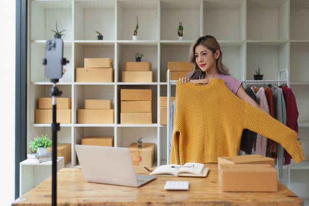 istock Small and medium business freelance worker working at home office. Startup and Online SME business concept 1553536748