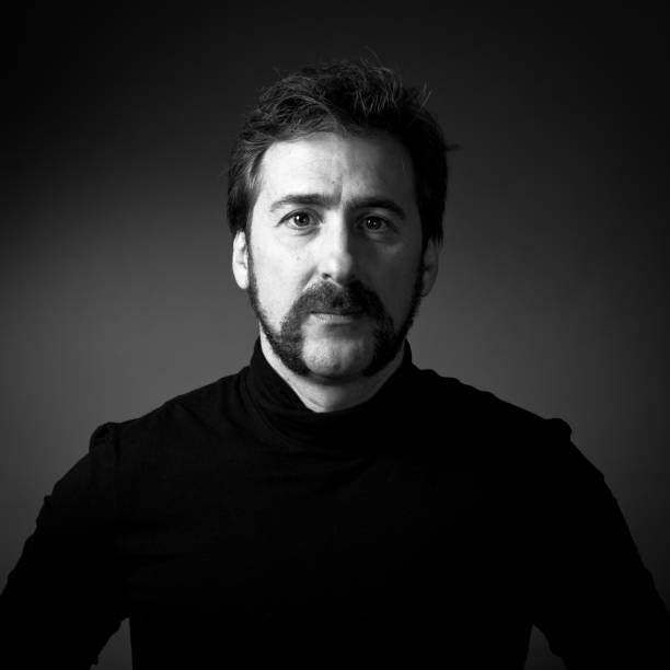 istock Real Man Portrait in Black and White 155353812