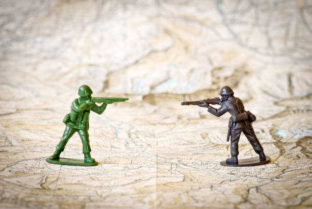 istock Toy soldiers war concepts 155354134