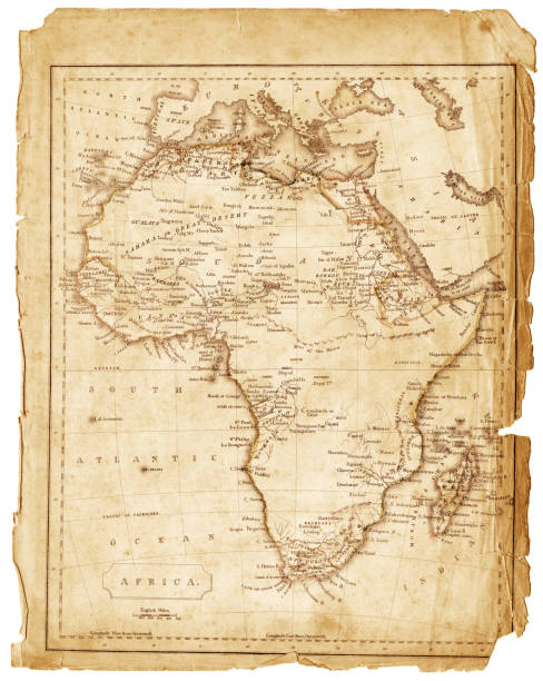 Africa Map 1840 Stock Illustration - Download Image Now - Africa