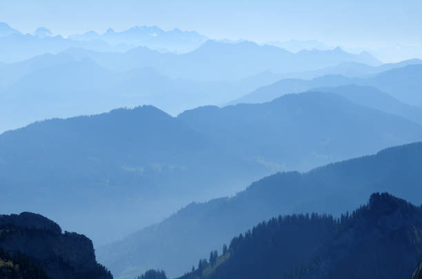 montagne gamma-xlarge - european alps switzerland glacier high angle view foto e immagini stock