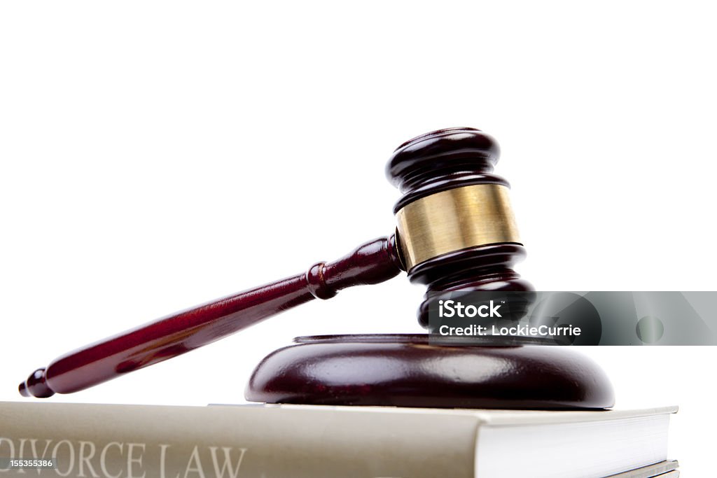 Divorce law gavle on fictitious book Divorce Stock Photo