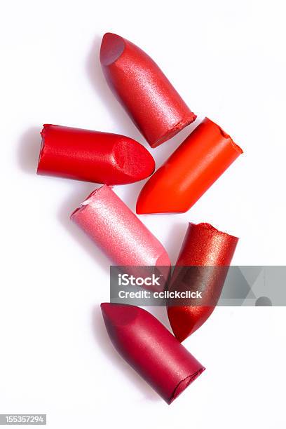 Lipsticks Stock Photo - Download Image Now - Lipstick, Make-Up, White Background